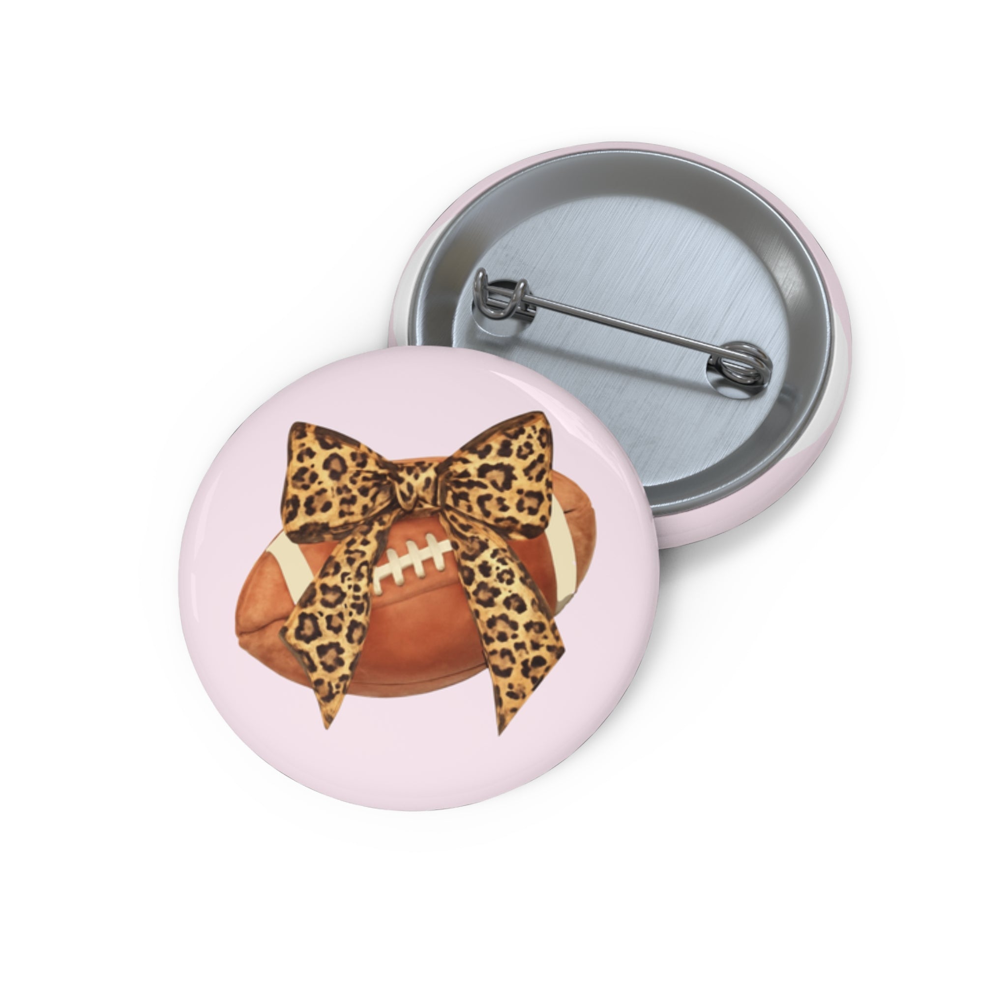 1.25" Leopard Bow Button