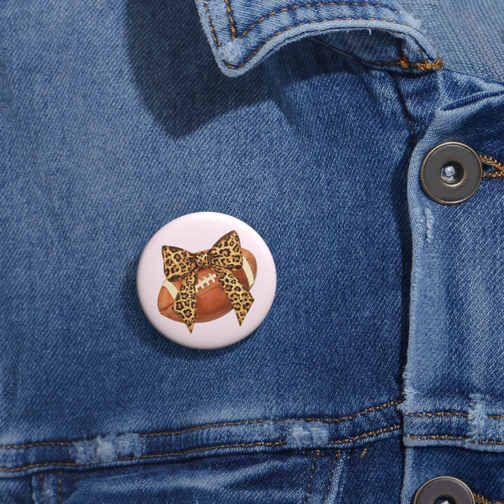 1.25" Leopard Bow Button