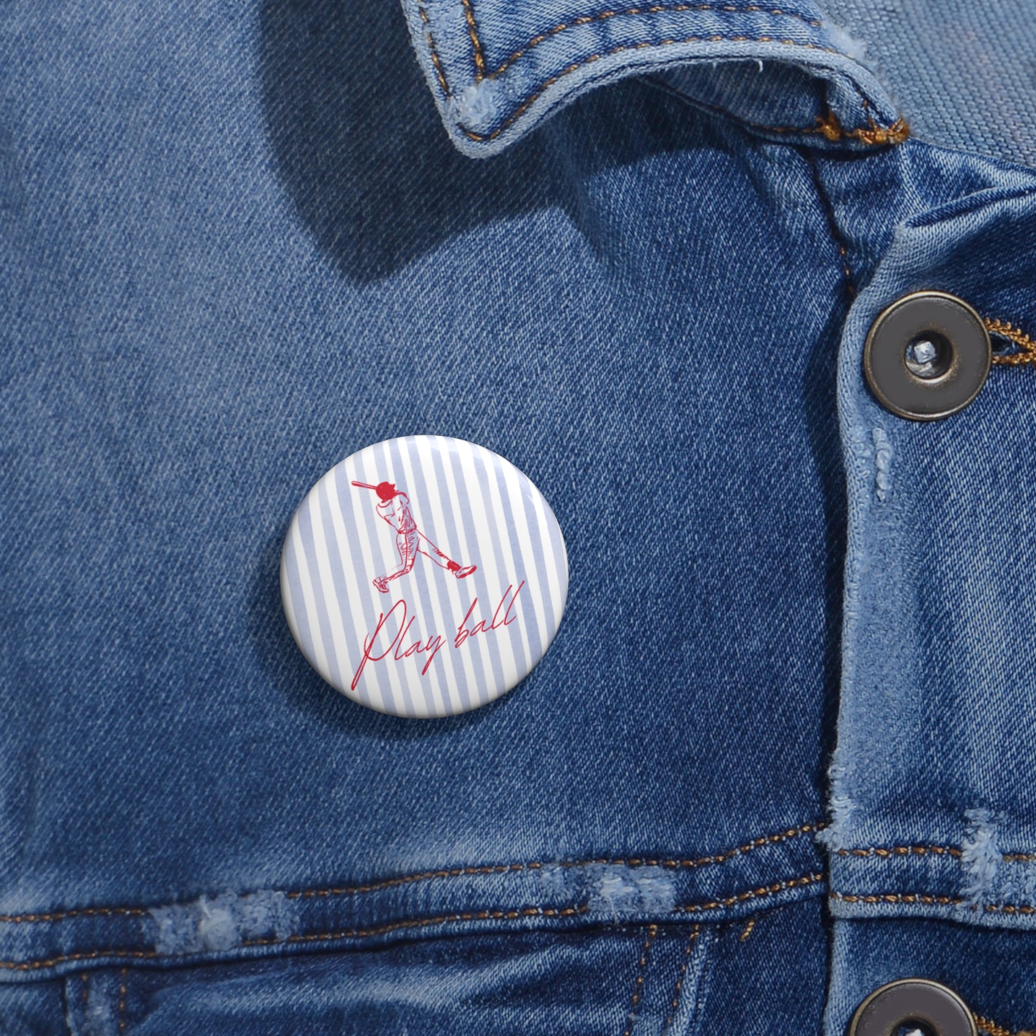 1.25" Play Ball Button