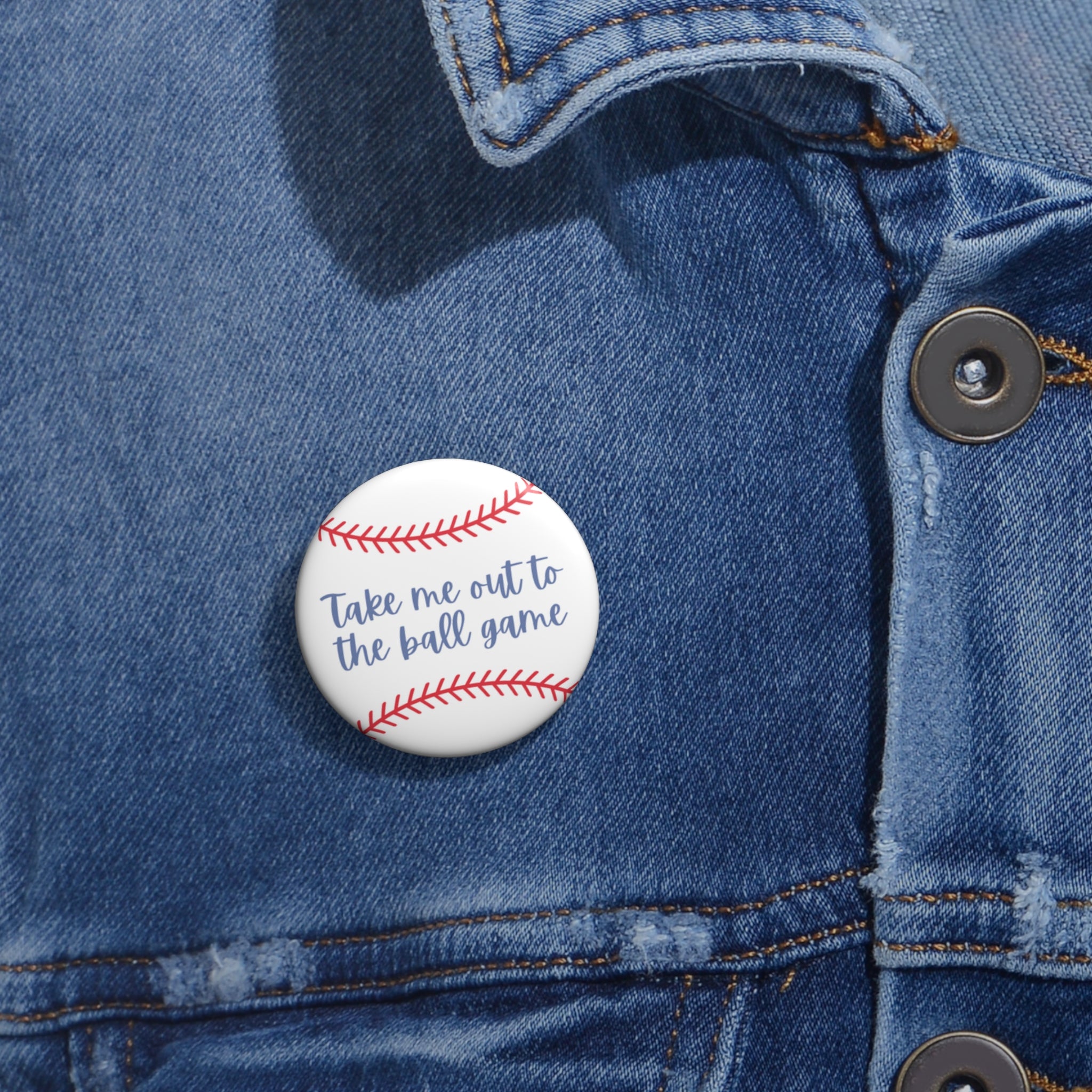 1.25" Baseball Button